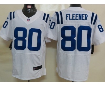 Nike Indianapolis Colts #80 Coby Fleener White Elite Jersey