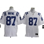 Nike Indianapolis Colts #87 Reggie Wayne White Elite Jersey