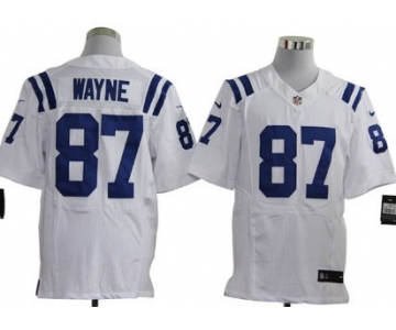 Nike Indianapolis Colts #87 Reggie Wayne White Elite Jersey