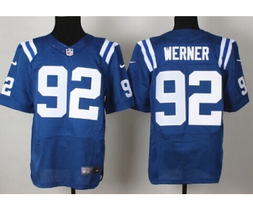 Nike Indianapolis Colts #92 Bjorn Werner Blue Elite Jersey