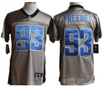 Nike Indianapolis Colts #93 Dwight Freeney Gray Shadow Elite Jersey