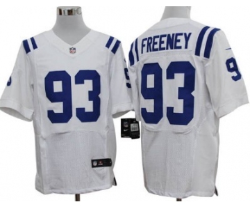 Nike Indianapolis Colts #93 Dwight Freeney White Elite Jersey