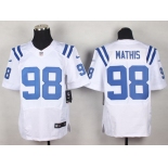 Nike Indianapolis Colts #98 Robert Mathis White Elite Jersey