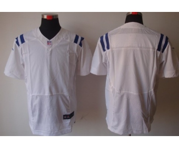 Nike Indianapolis Colts Blank White Elite Jersey