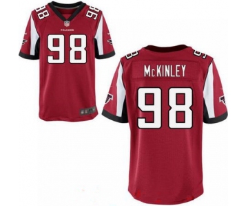 Men's 2017 NFL Draft Atlanta Falcons #98 Takkarist McKinley Red Team Color Stitched NFL Nike Elite Jersey