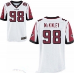 Men's 2017 NFL Draft Atlanta Falcons #98 Takkarist McKinley White Road Stitched NFL Nike Elite Jersey