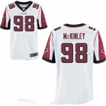 Men's 2017 NFL Draft Atlanta Falcons #98 Takkarist McKinley White Road Stitched NFL Nike Elite Jersey