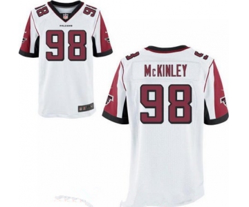 Men's 2017 NFL Draft Atlanta Falcons #98 Takkarist McKinley White Road Stitched NFL Nike Elite Jersey