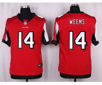 Men's Atlanta Falcons #14 Eric Weems Red Team Color NFL Nike Elite Jersey