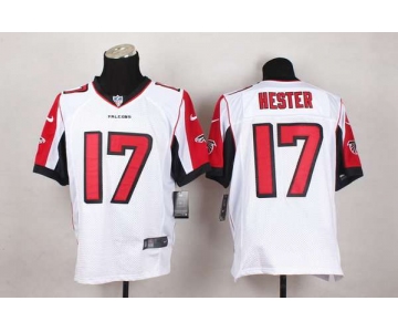 Men's Atlanta Falcons #17 Devin Hester Nike White Elite Jersey