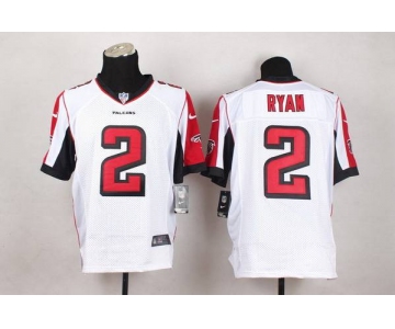 Men's Atlanta Falcons #2 Matt Ryan Nike White Elite Jersey