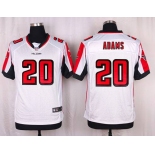 Men's Atlanta Falcons #20 Phillip Adams White Road NFL Nike Elite Jersey