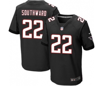 Men's Atlanta Falcons #22 Dezmen Southward Black Alternate NFL Nike Elite Jersey