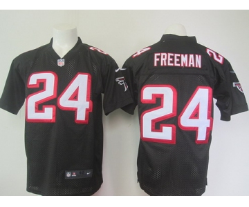 Men's Atlanta Falcons #24 Devonta Freeman Black Alternate NFL Nike Elite Jersey
