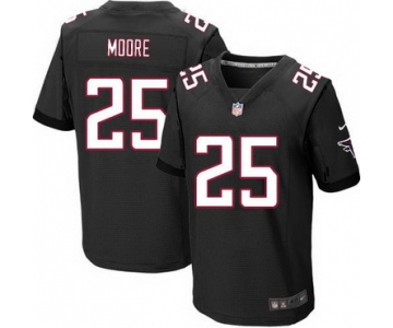 Men's Atlanta Falcons #25 William Moore Black Alternate NFL Nike Elite Jersey