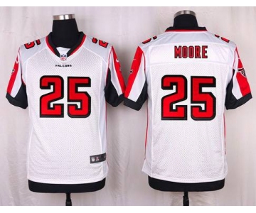 Men's Atlanta Falcons #25 William Moore White Road NFL Nike Elite Jersey