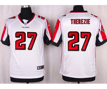 Men's Atlanta Falcons #27 Robenson Therezie White Road NFL Nike Elite Jersey