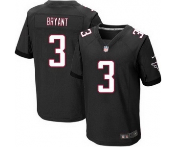 Men's Atlanta Falcons #3 Matt Bryant Black Alternate NFL Nike Elite Jersey