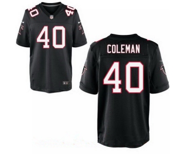 Men's Atlanta Falcons #40 Derrick Coleman Black Alternate Stitched NFL Nike Elite Jersey