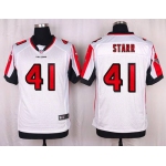 Men's Atlanta Falcons #41 Tyler Starr White Road NFL Nike Elite Jersey