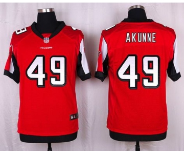 Men's Atlanta Falcons #49 Derek Akunne Red Team Color NFL Nike Elite Jersey