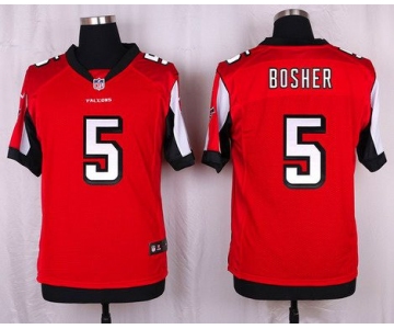 Men's Atlanta Falcons #5 Matt Bosher Red Team Color NFL Nike Elite Jersey