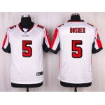 Men's Atlanta Falcons #5 Matt Bosher White Road NFL Nike Elite Jersey