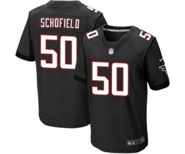 Men's Atlanta Falcons #50 O'Brien Schofield Black Alternate NFL Nike Elite Jersey