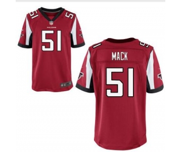 Men's Atlanta Falcons #51 Alex Mack Red Team Color NFL Nike Elite Jersey