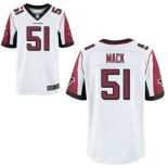 Men's Atlanta Falcons #51 Alex Mack White Road NFL Nike Elite Jersey