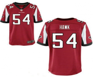 Men's Atlanta Falcons #54 A. J. Hawk Red Team Color Stitched NFL Nike Elite Jersey