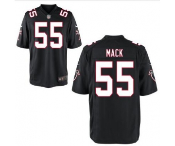 Men's Atlanta Falcons #55 Alex Mack Black Alternate NFL Nike Elite Jersey