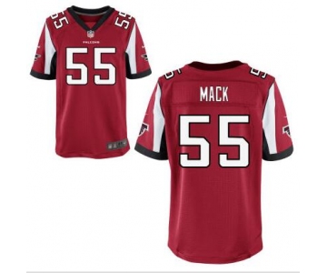 Men's Atlanta Falcons #55 Alex Mack Red Team Color NFL Nike Elite Jersey