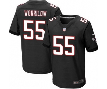 Men's Atlanta Falcons #55 Paul Worrilow Black Alternate NFL Nike Elite Jersey