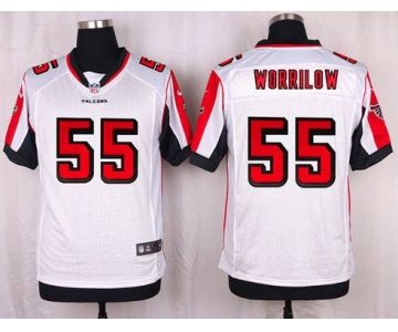 Men's Atlanta Falcons #55 Paul Worrilow White Road NFL Nike Elite Jersey