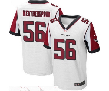 Men's Atlanta Falcons #56 Sean Weatherspoon White Road Stitched NFL Nike Elite Jersey