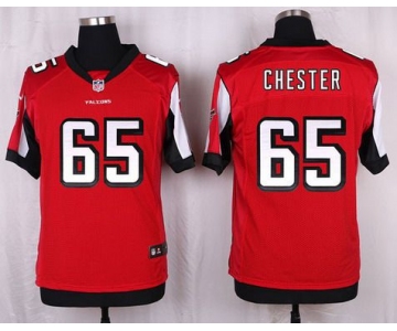 Men's Atlanta Falcons #65 Chris Chester Red Team Color NFL Nike Elite Jersey