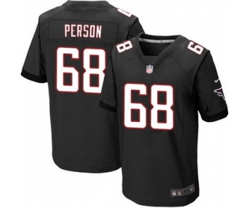 Men's Atlanta Falcons #68 Mike Person Black Alternate NFL Nike Elite Jersey