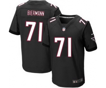 Men's Atlanta Falcons #71 Kroy Biermann Black Alternate NFL Nike Elite Jersey