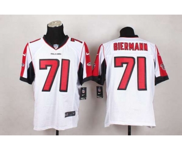 Men's Atlanta Falcons #71 Kroy Biermann Nike White Elite Jersey