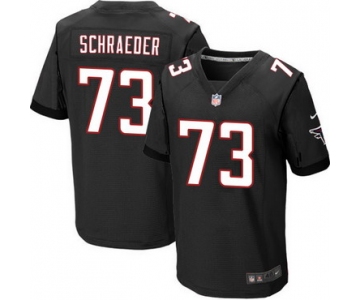 Men's Atlanta Falcons #73 Ryan Schraeder Black Alternate NFL Nike Elite Jersey