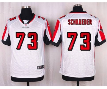 Men's Atlanta Falcons #73 Ryan Schraeder White Road NFL Nike Elite Jersey