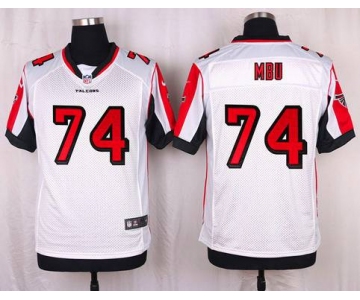 Men's Atlanta Falcons #74 Joey Mbu White Road NFL Nike Elite Jersey