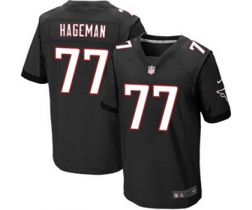 Men's Atlanta Falcons #77 Ra'Shede Hageman Black Alternate NFL Nike Elite Jersey