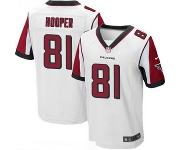 Men's Atlanta Falcons #81 Austin Hooper White Road Stitched NFL Nike Elite Jersey