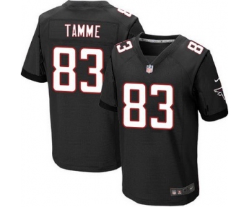 Men's Atlanta Falcons #83 Jacob Tamme Black Alternate NFL Nike Elite Jersey