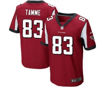 Men's Atlanta Falcons #83 Jacob Tamme Red Team Color NFL Nike Elite Jersey