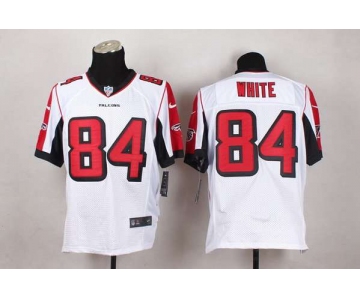 Men's Atlanta Falcons #84 Roddy White Nike White Elite Jersey