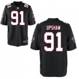 Men's Atlanta Falcons #91 Courtney Upshaw Black Alternate NFL Nike Elite Jersey