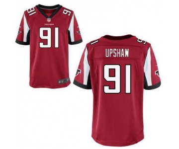 Men's Atlanta Falcons #91 Courtney Upshaw Red Team Color NFL Nike Elite Jersey